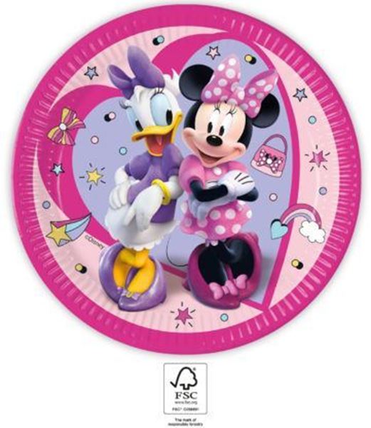 8 Pratos 23cm Minnie Junior