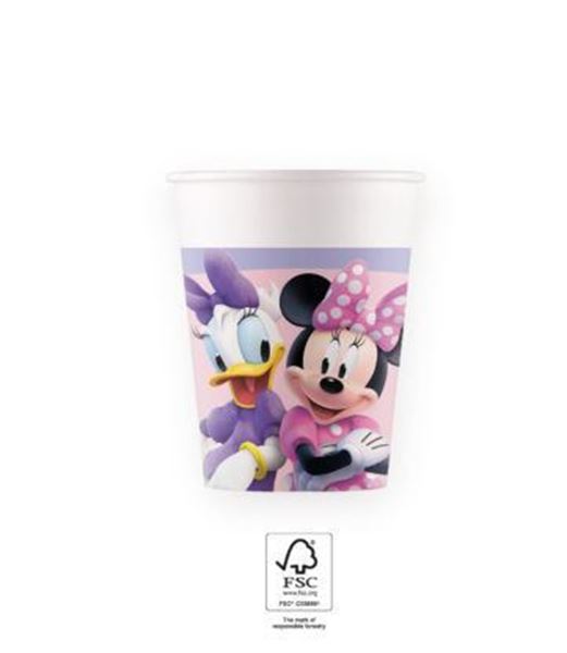 8 Copos Cartão Minnie Junior