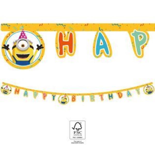 Banner Happy Birthday Minions 2
