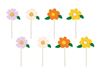 8 Cake Toppers Flores 13cm