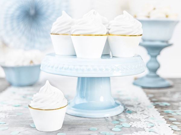 6 Cupcake Wrappers Branco