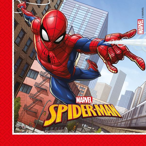 20 Guardanapos Spiderman Crime Fighter