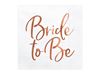 20 Guardanapos Bride To Be Rose Gold