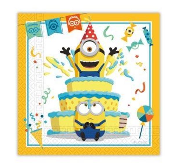 20 Guardanapos Minions 2