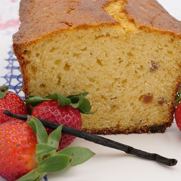 Bolo Baunilha & Morango 500gr