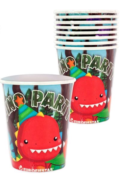 8 Copos Dino Party