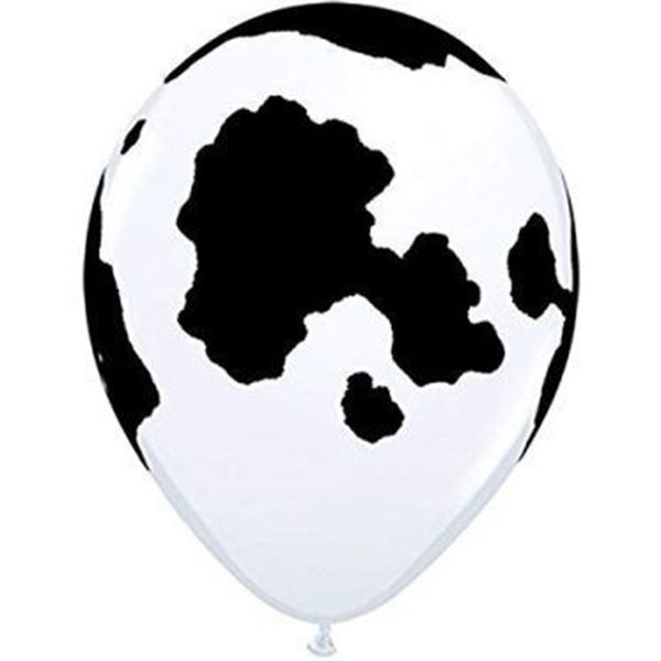 5 Balões Latex 11" Vaca