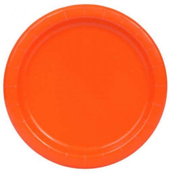 20 Pratos 18cm Laranja