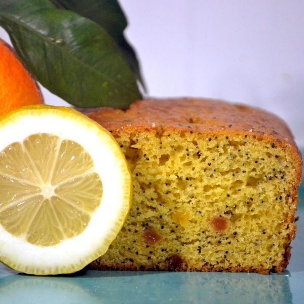 Bolo Laranja E Limão C/ Sementes Papoila 500gr
