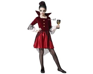 Fato Vampira Glamour 3-4 Anos
