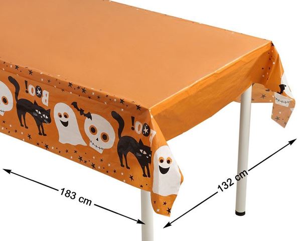Toalha Halloween Laranja Boo