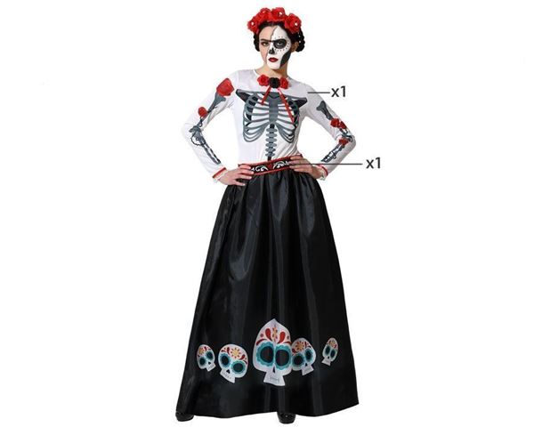 Fato Esqueleto Mexicano Catrina