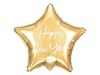 Balão Foil Estrela Happy New Year Gold
