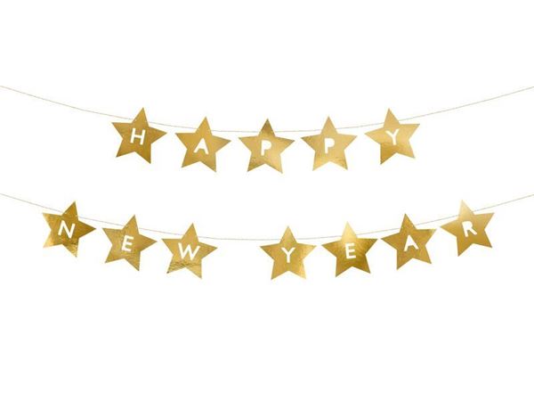 Banner New Year Stars 290x17cm