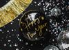 Balão Foil 45cm Happy New Year Preto