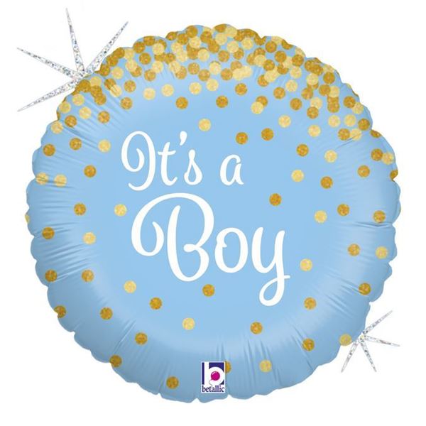 Balão Foil Confetti Boy