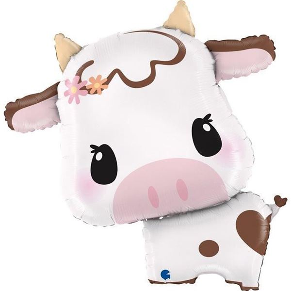 Balão Foil 25" Vaca Fofinha