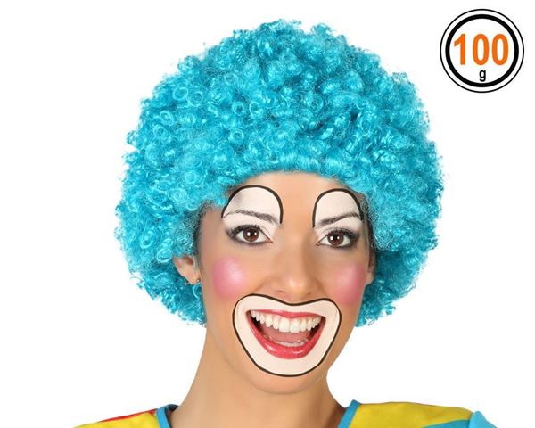 Peruca Caracóis Azul