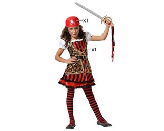 Fato Pirata Aventureira 7-9 Anos