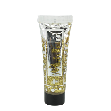 Tubo Gel Glitter 20ml Ouro