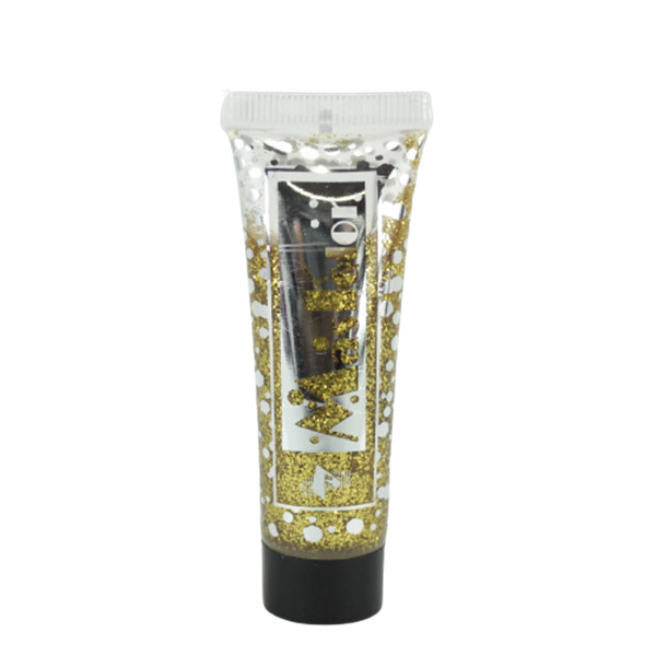 Tubo Gel Glitter 20ml Ouro