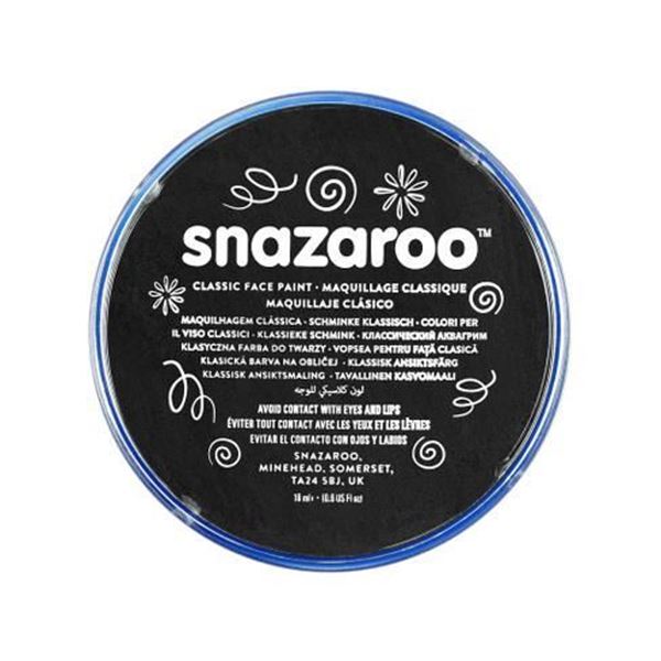 Pintura Facial Snazaroo 111 Preto 18ml