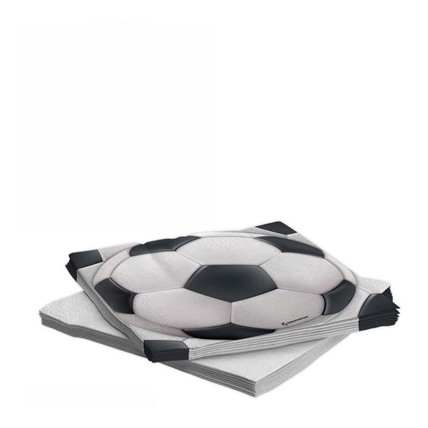 12 Guardanapos Bola De Futebol