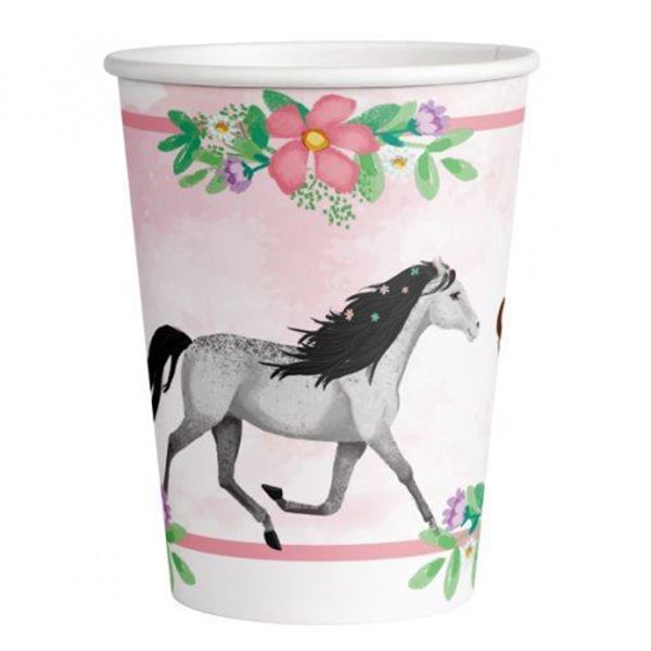 8 Copos Cavalos Glamour