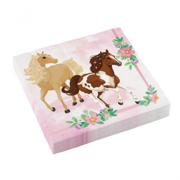 20 Guardanapos Cavalos Glamour