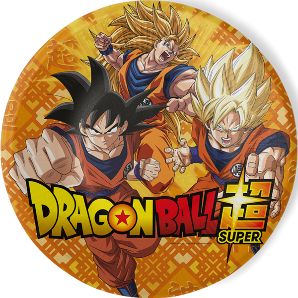 8 Pratos 23cm Dragon Ball