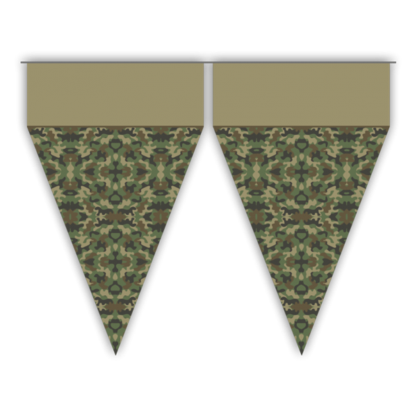 Bandeirinha Triangular Camuflado