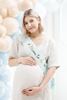 Faixa Mom To Be Azul 75cm