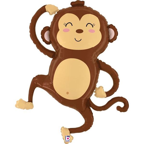 Balão Foil Macaco Da Selva