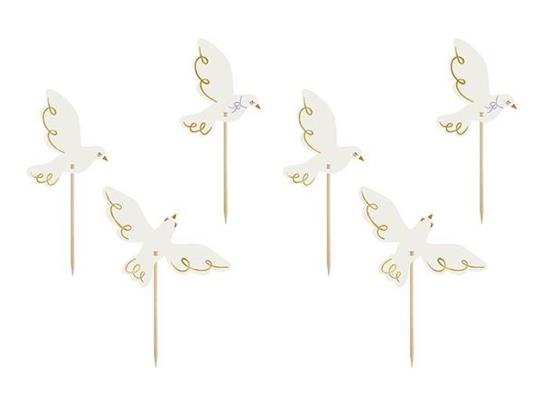 6 Cupcake Toppers Pomba