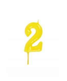 Vela Artesanal Amarelo Nº 2