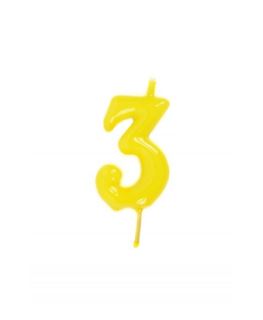 Vela Artesanal Amarelo Nº 3