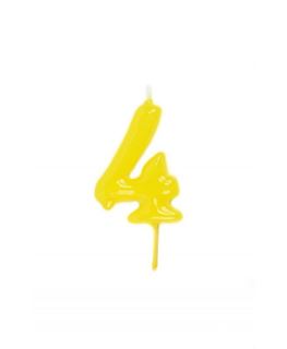 Vela Artesanal Amarelo Nº 4