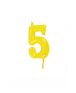 Vela Artesanal Amarelo Nº 5