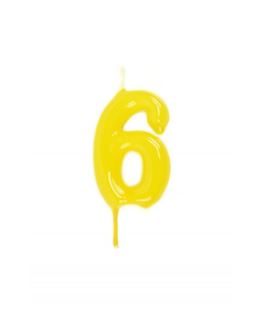 Vela Artesanal Amarelo Nº 6