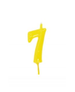 Vela Artesanal Amarelo Nº 7