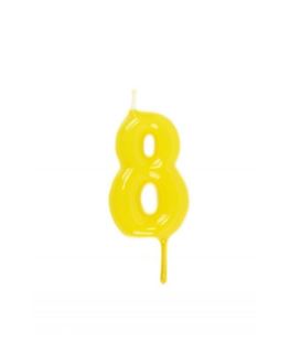 Vela Artesanal Amarelo Nº 8