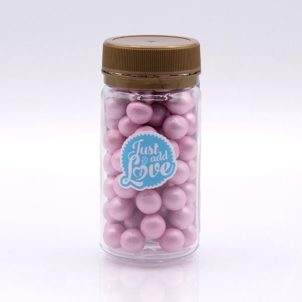 Pérolas Chocolate Rosa 65gr