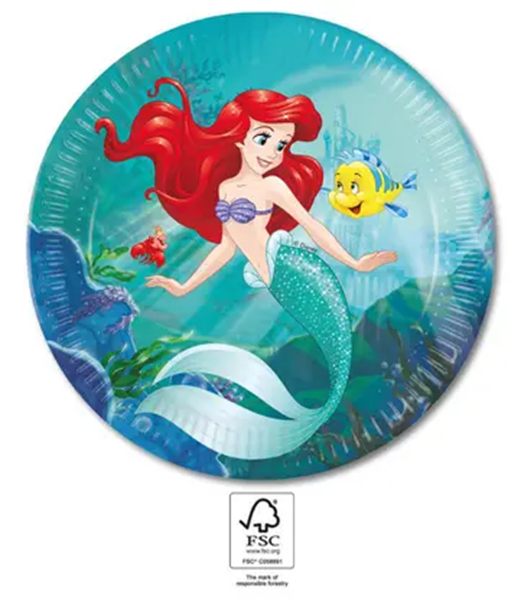 8 Pratos 23cm Ariel
