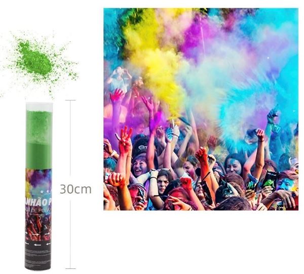Canhão Pó Holi 30cm Verde