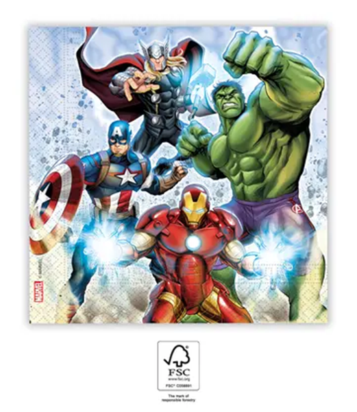 20 Guardanapos Avengers Stones