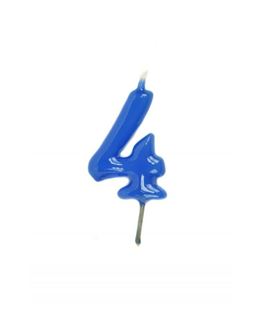 Vela Artesanal Azul Nº4
