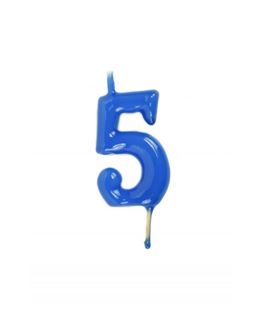 Vela Artesanal Azul Nº5