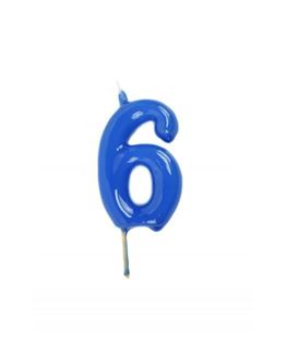 Vela Artesanal Azul Nº6