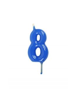Vela Artesanal Azul Nº8