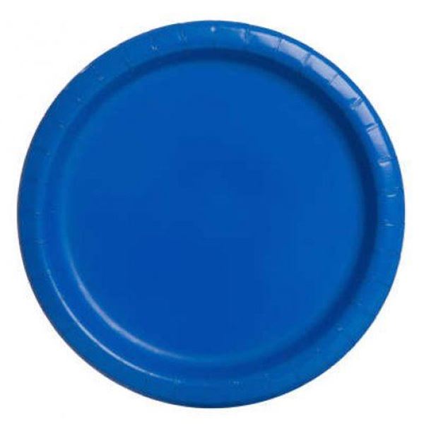 20 Pratos 18cm Azul Royal